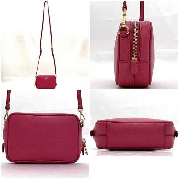 PRADA Pink Leather Saffiano Shoulder Bag - Picture 3 of 11